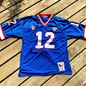 𝅺1994 Mitchell & Ness NFL Authentic Jersey Buffalo Bills Jim Kelly 50 Vintage
